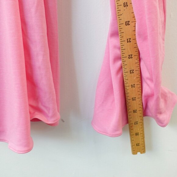 FENWICK Dress 10‎ Pink V Neck Jumpsuit Small Relaxed Stretch Simple Barbiecore - Picture 8 of 14